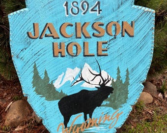 Jackson Hole Wyoming Arrowhead Sign