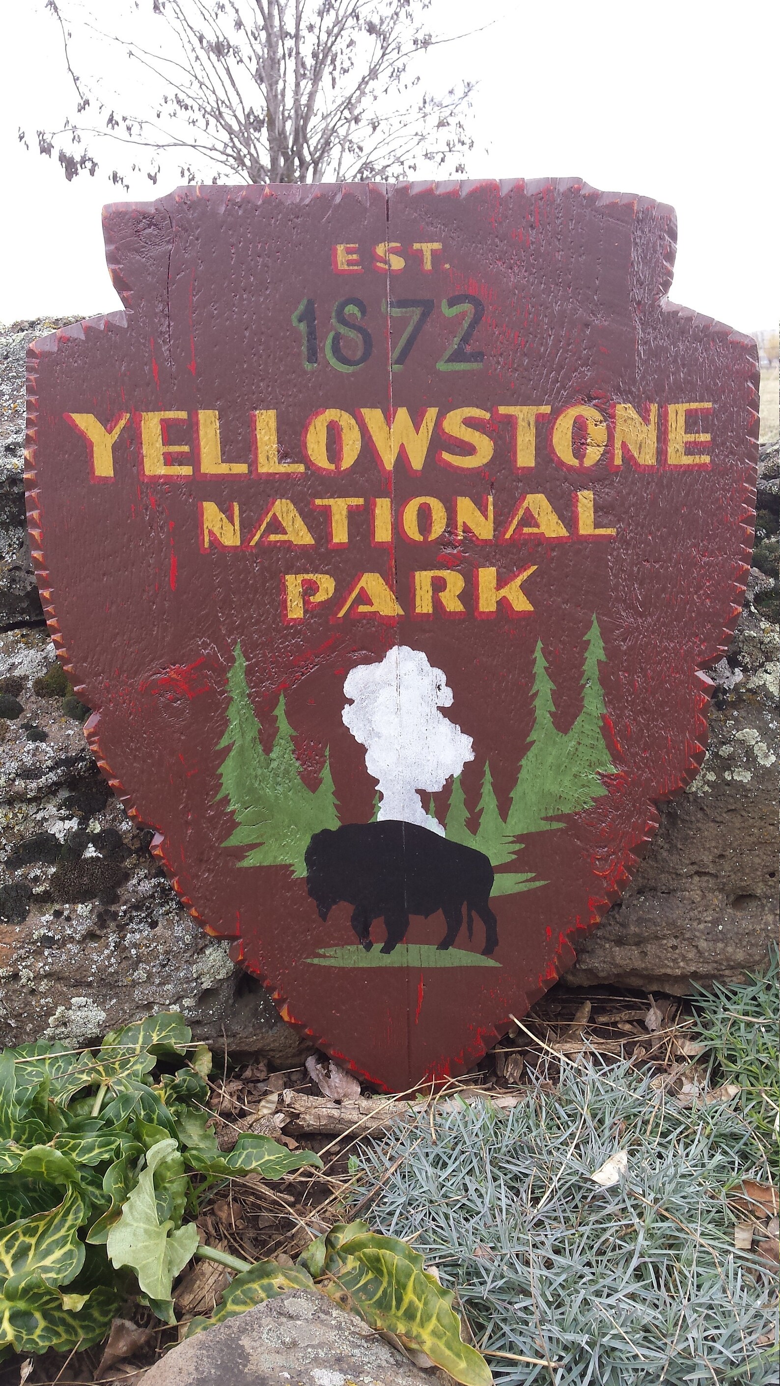 Yellowstone National Park Arrowhead Shield Etsy