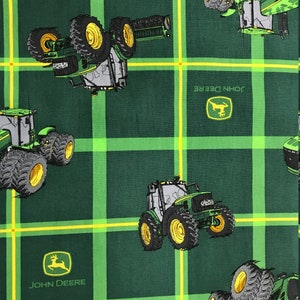 John Deere Tractors Cotton fabric