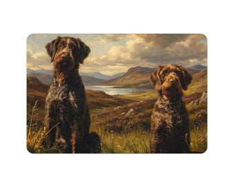 Drahthaarige Vorstehgriffons Futtermatte (12x18) | Hund Tischset