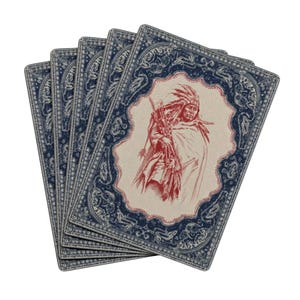 Vintage Western Native Chief Poker Playing Cards | Ace Spade Bicycle Style image 4