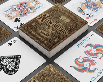 ニューオーリンズ ヴィンテージイラスト ポーカー トランプ | ルイジアナデッキ