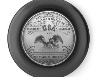 USA Eagle 1776 Coin Design Frisbee | Patriotic Flying Disc