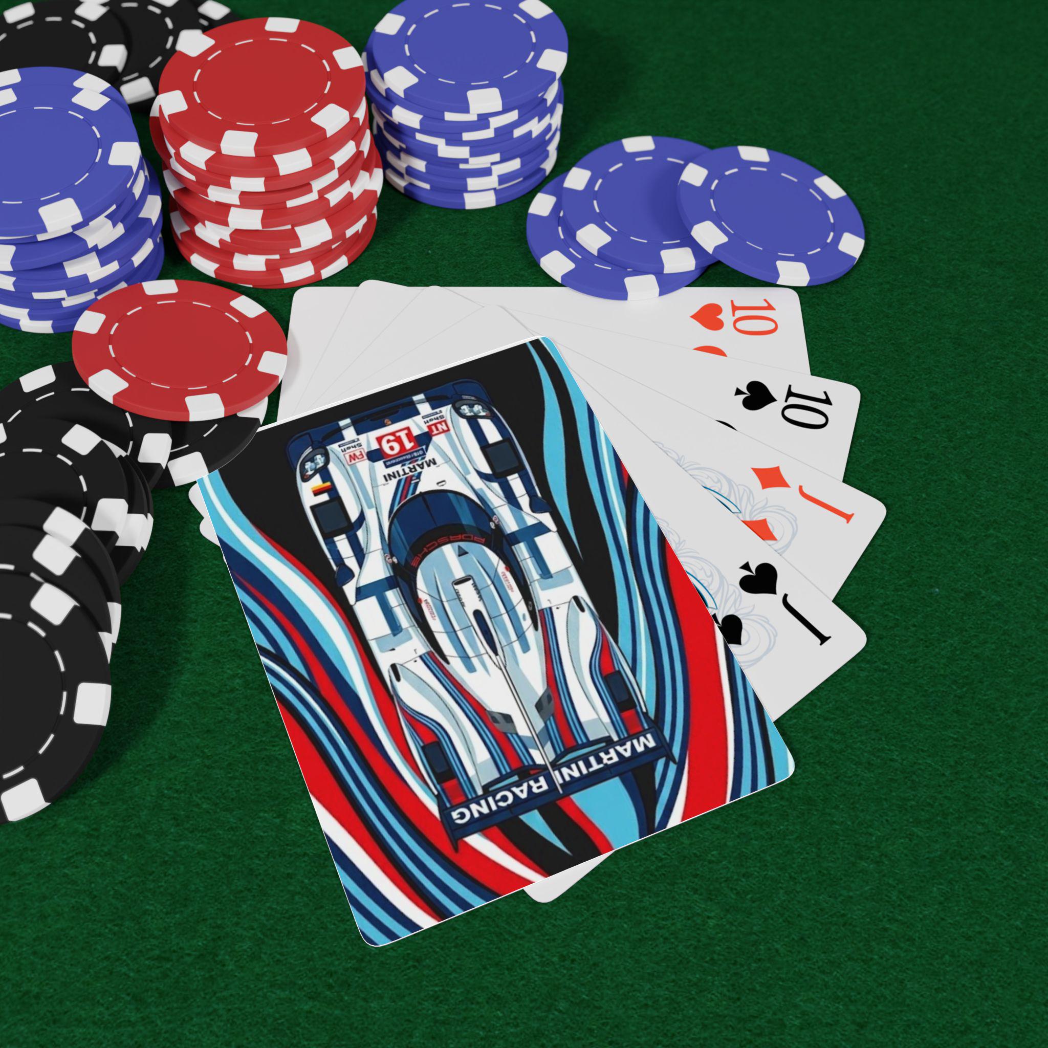 Martini Racing Car Playing Cards | Poker Deck, Racing Stripe Back - Etsy