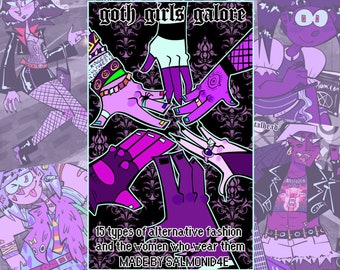 DIGITAL goth girls galore art zine