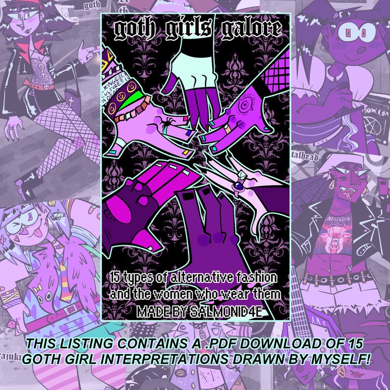 DIGITALE goth girls galore Art Zine Bild 1