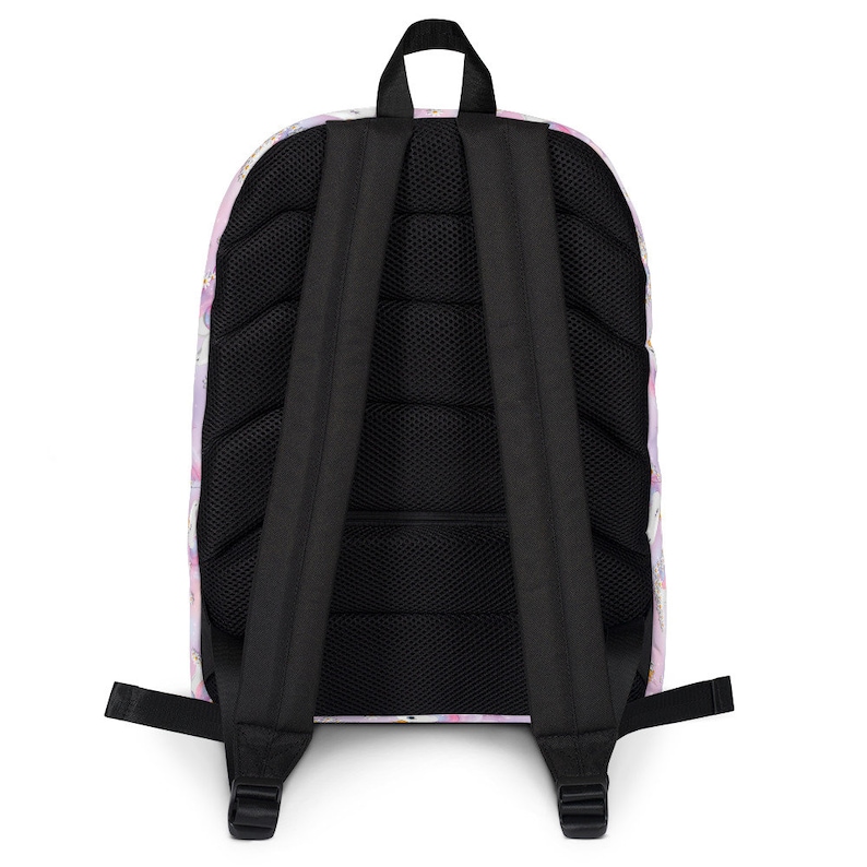 Midnight Unicorn Backpack in pink and blue unicorn sports bag suitable as a girls school bag unicorn carry all or as a unicorn laptop bag