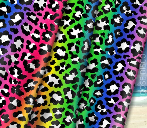 rainbow leopard print swimsuit