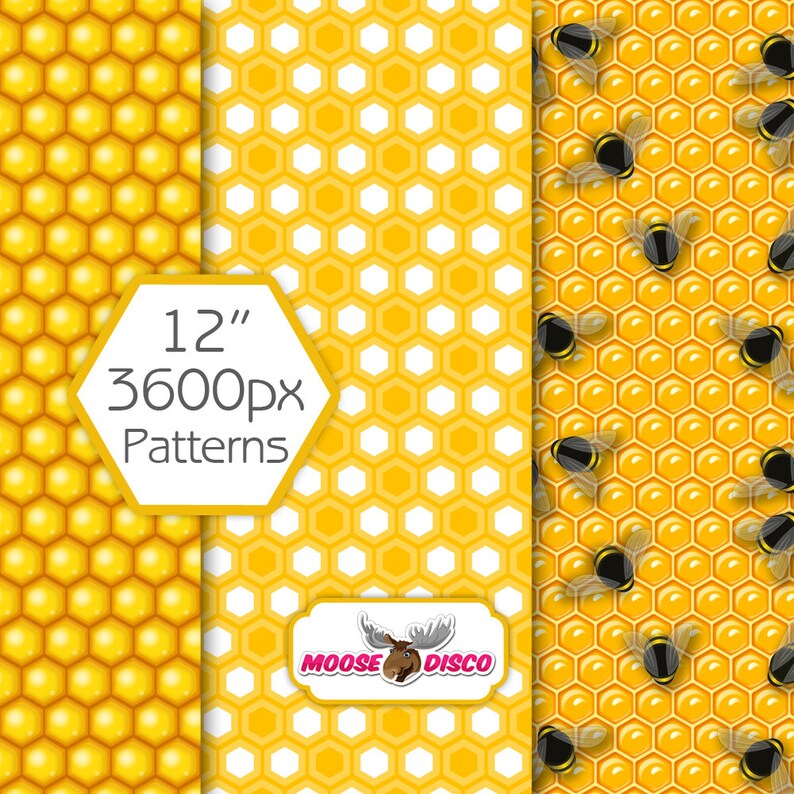 Download Bumble bee digital paper pack honey bee paper honey comb ...