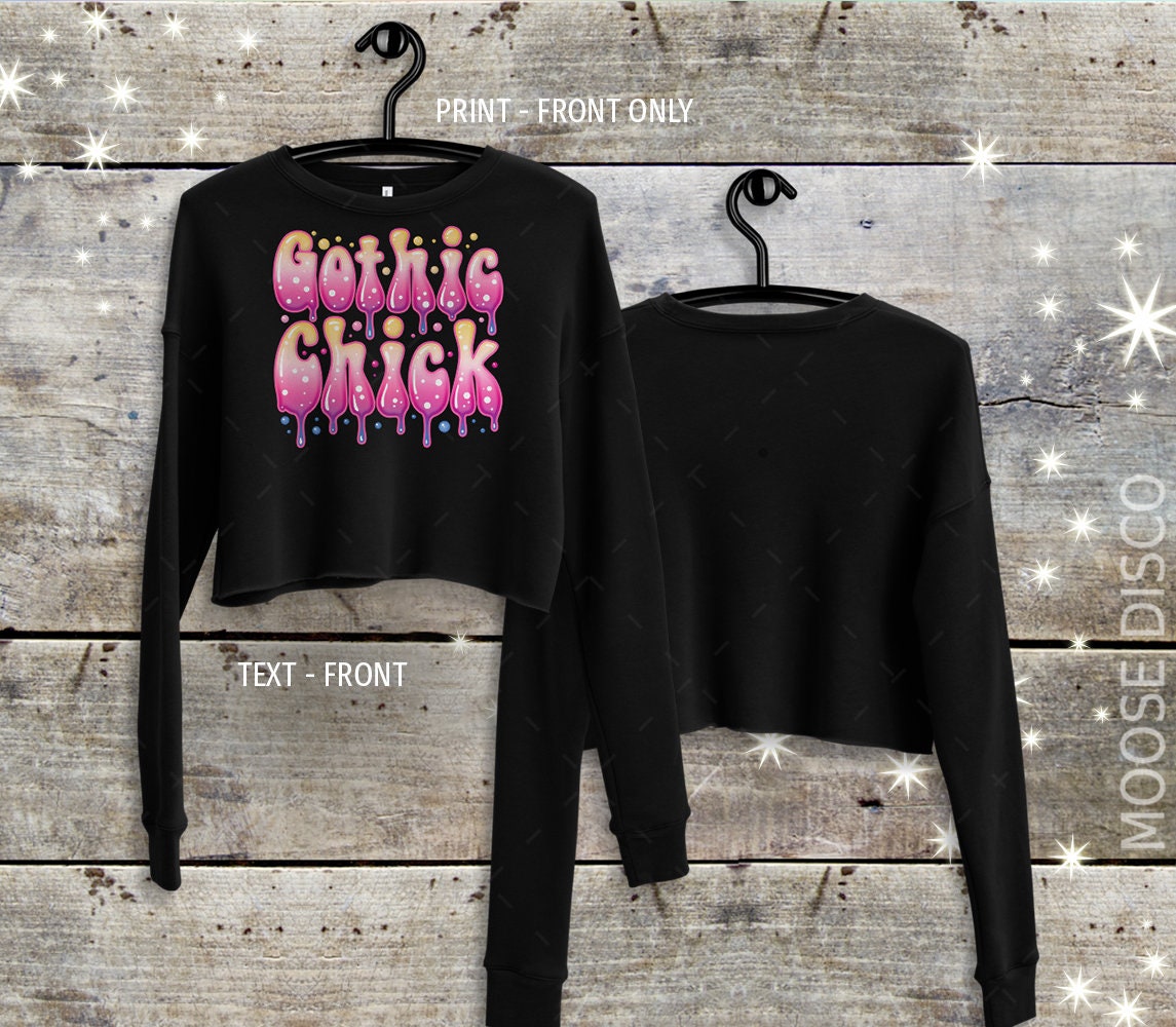 Pastel Goth Top Gothic Chick Space Goth Sweatshirt Black Etsy UK