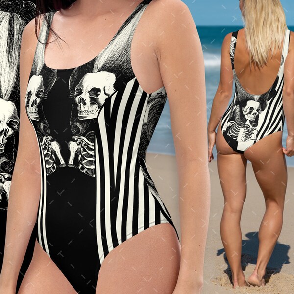 Goth Swimsuit Etsy