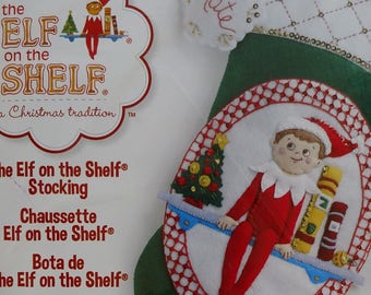 Bucilla Felt Christmas Stocking Kit - Elf On The Shelf at His Scout Elf Post
