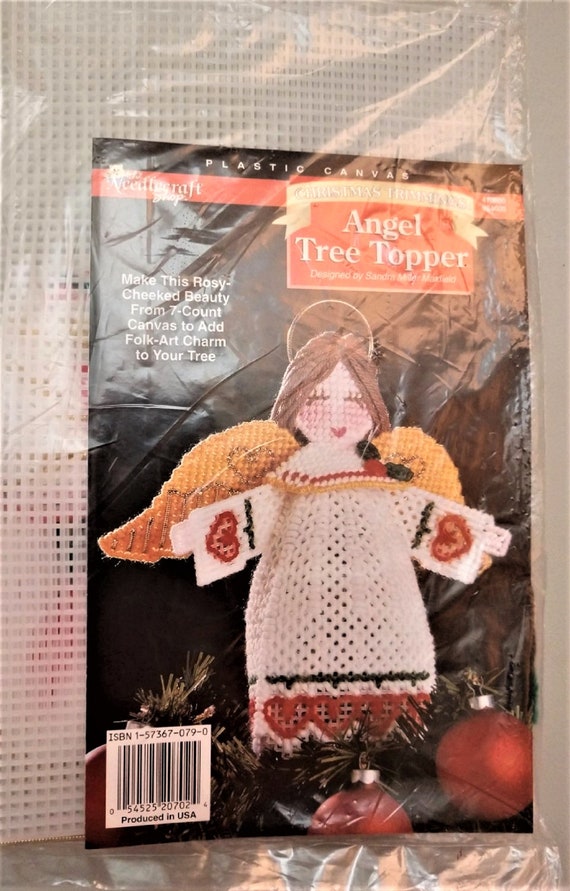 New The Needlecraft Shop ~ Angel Tree Topper ~ Plastic Canvas Christmas Kit