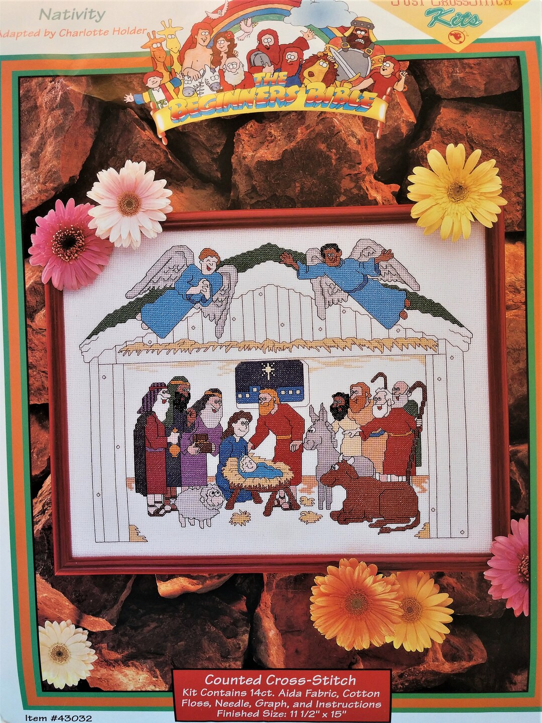 Kit Point De Croix Design Works Family Blessing - 25x25cm, Toile Aida 14ct - Neuf Complet