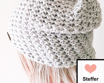 Crochet Pattern | CROCHET RIPPLE BEANIE | Crochet Beanie | Modern Beanie | All Seasons Beanie Pattern