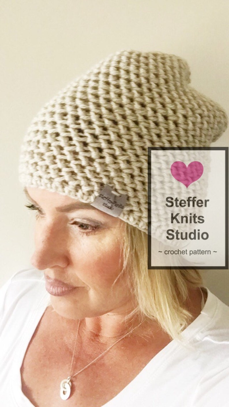 CROCHET PATTERN x Zacker Crochet Texture Beanie x All Seasons Beanie image 6