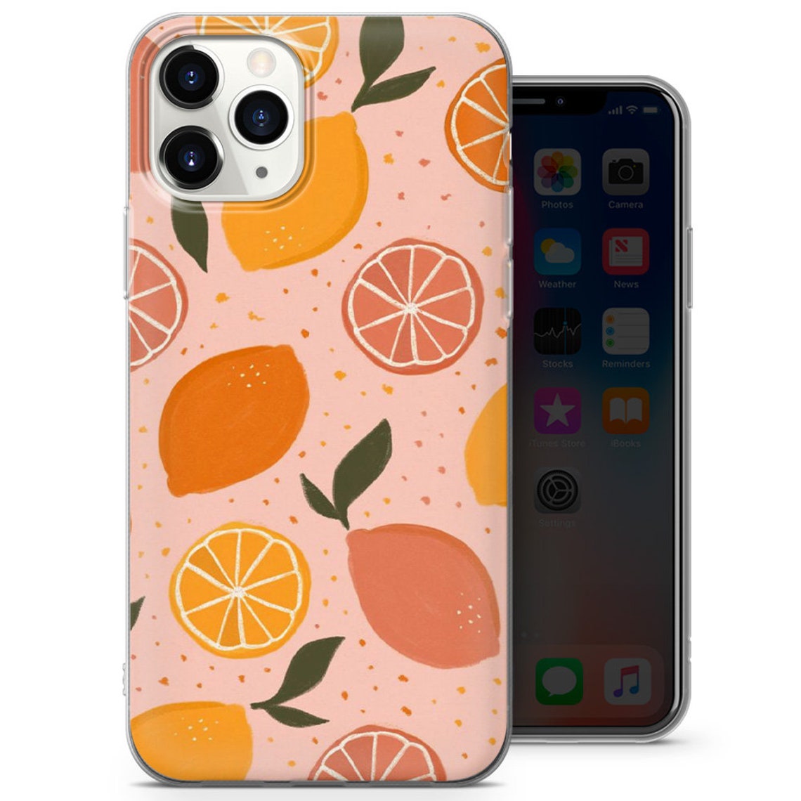 Cute Fruit Phone Case Colorful Artwork Food Printed Phone Etsy