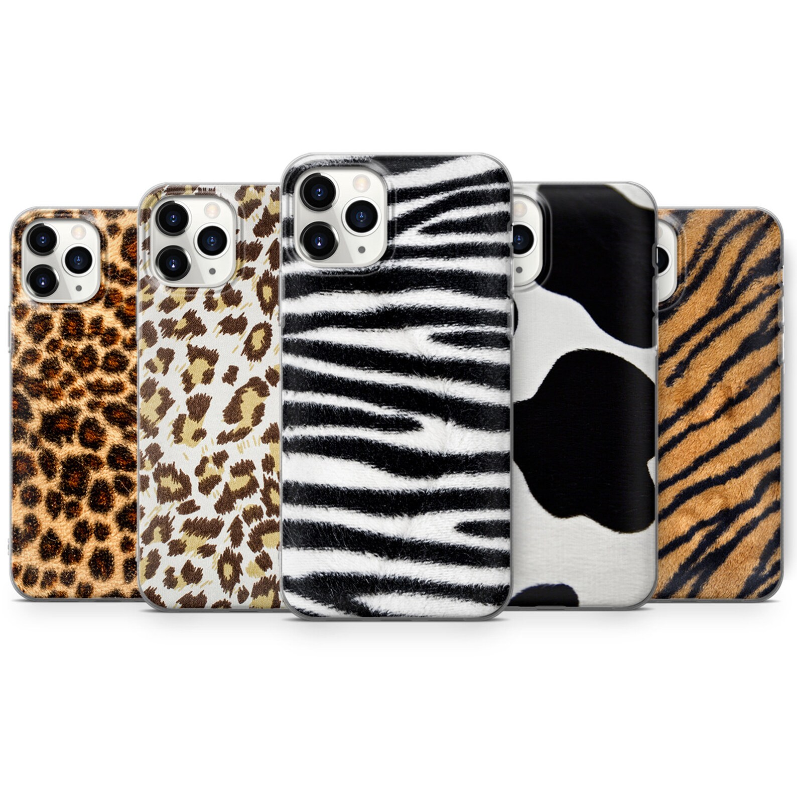 Animal Print Phone Case Textile Zebra Stripes Cover Leopard Etsy