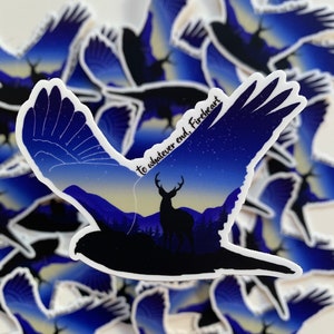 Throne of Glass Inspired waterproof sticker, water bottle sticker, laptop decal, rowan, Aelin, Fireheart, to whatever end