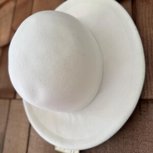 Vintage Betmar New Yorker Fashion Cloche White Winter Hat Angora Nylon Blend Angora hat betmar new - Gem main image 4