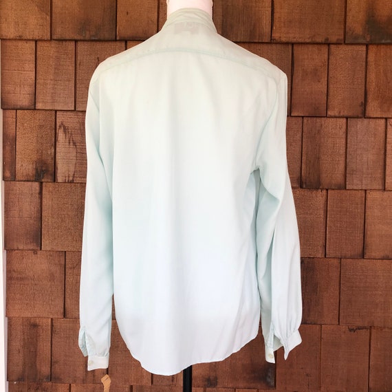 Vintage 1970s sea foam green blouse by ACT III, d… - image 8
