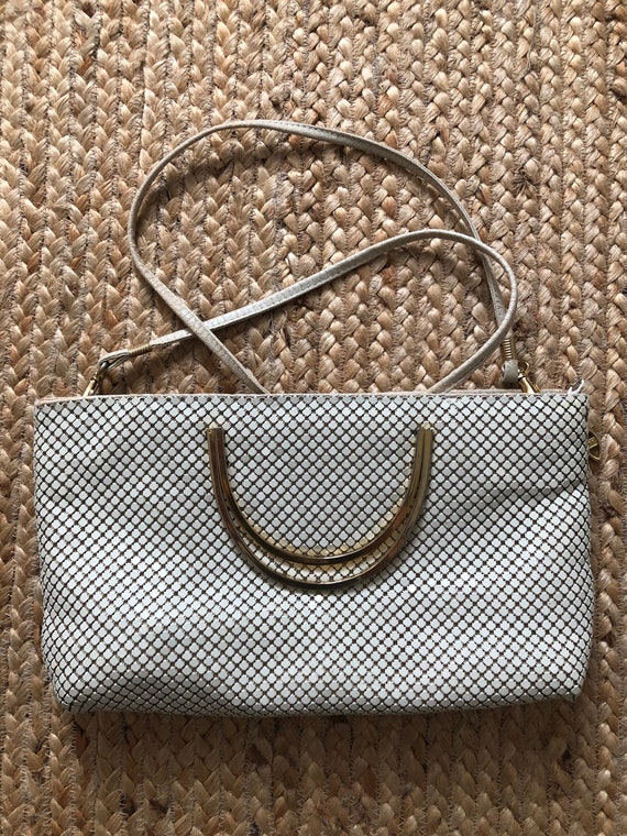 Vintage, Ashley Moore, aluminum mesh handbag, clut
