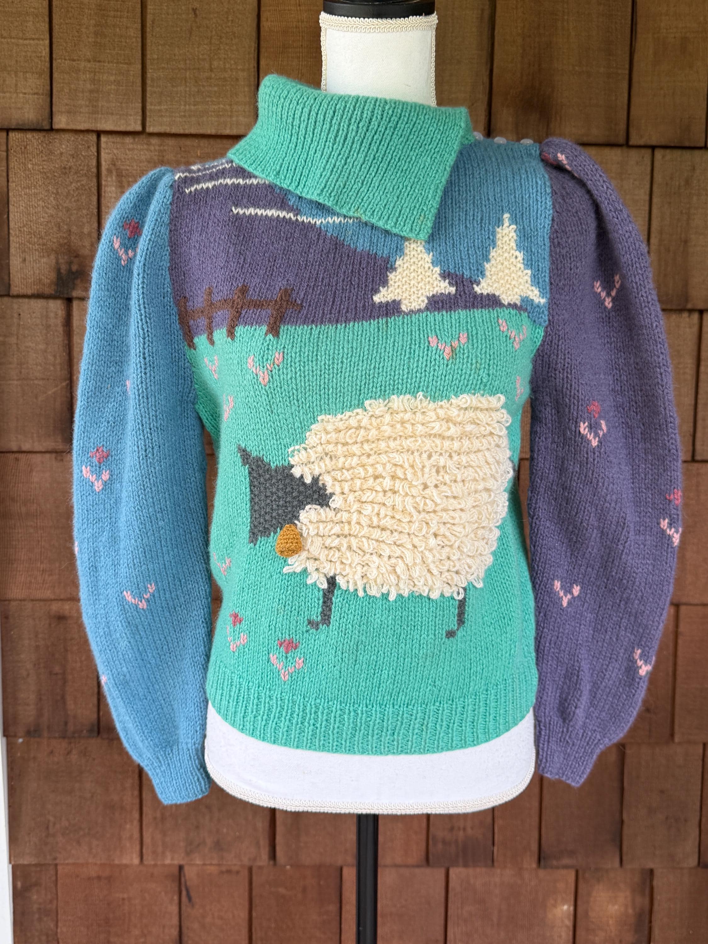 Vintage Sheep Sweater Small - Etsy