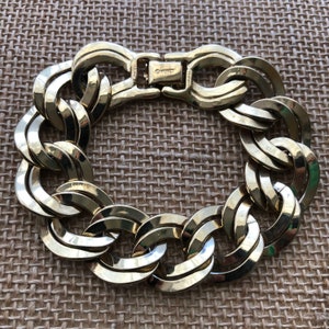 1980s Monet Bracelet, Double Link Bracelet, Vintage Monet image 2