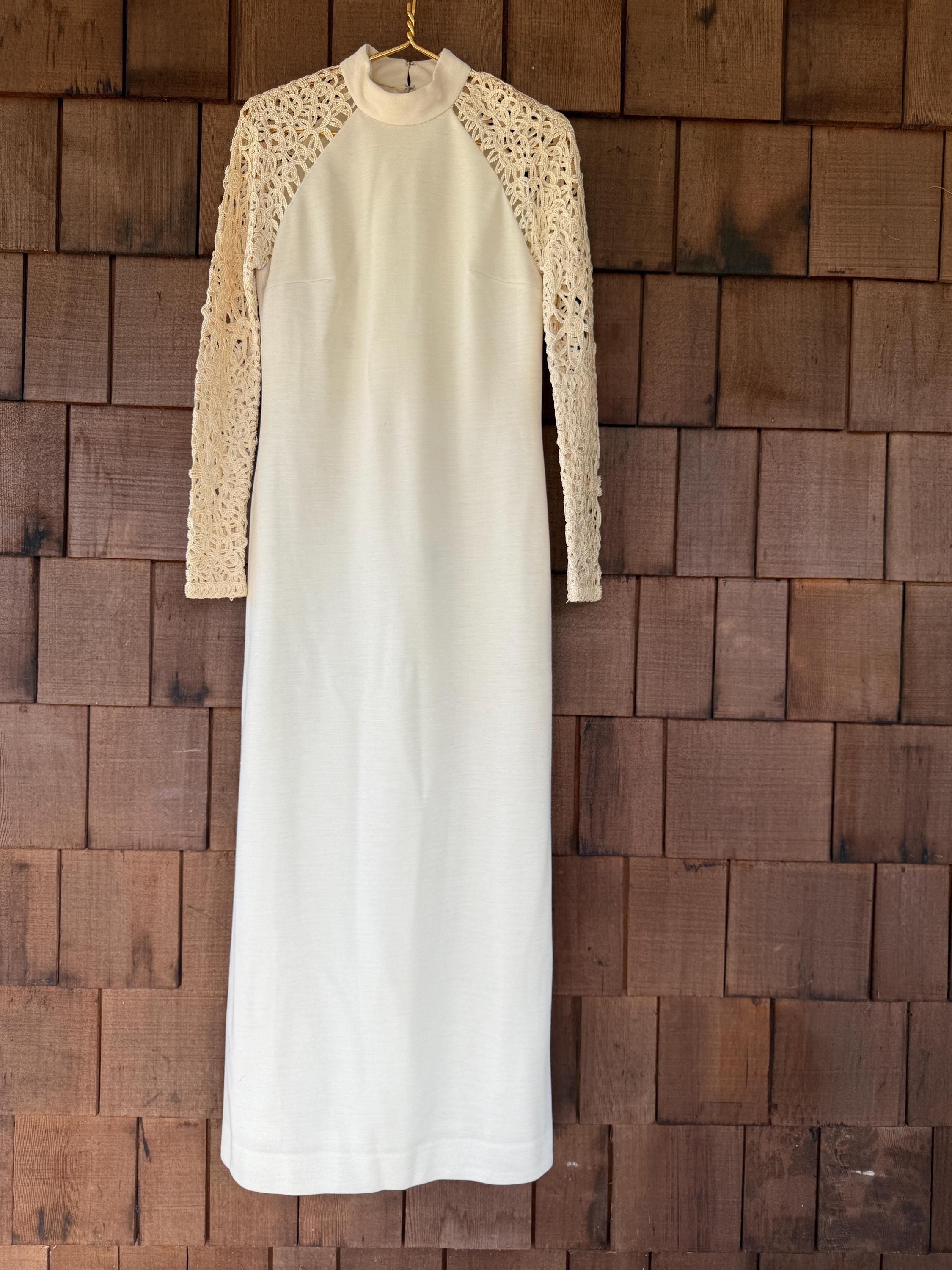 White Maxi Wool Dress - Etsy