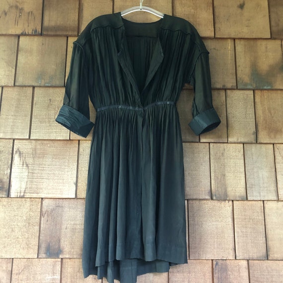 Edwardian black silk dress, vintage silk dress, 1… - image 5