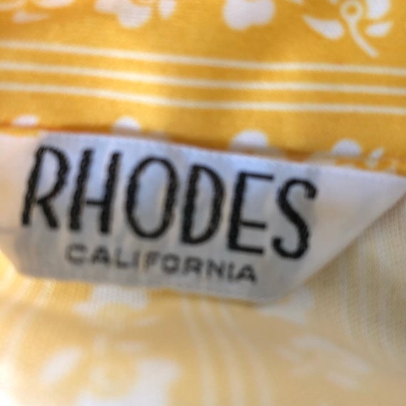 1970s yellow shirt, vintage Rhodes California, ye… - image 6