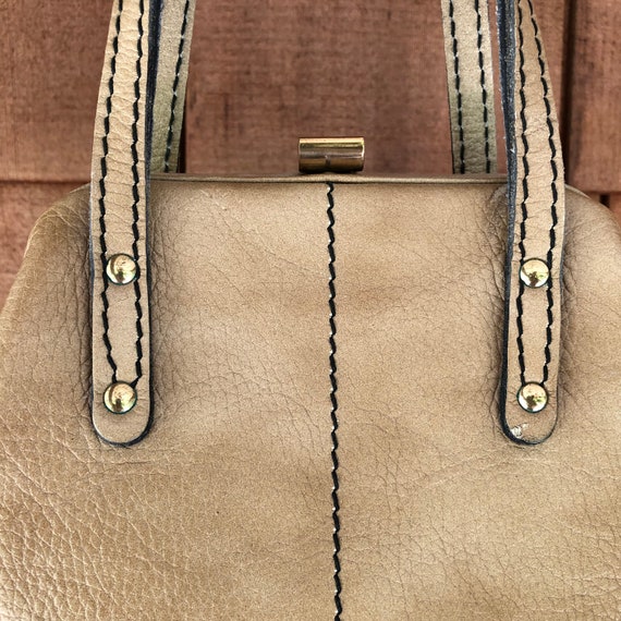 1950s handbag, 40s purse, vintage handbag, struct… - image 2