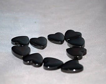Hematite Heart shaped loose stones