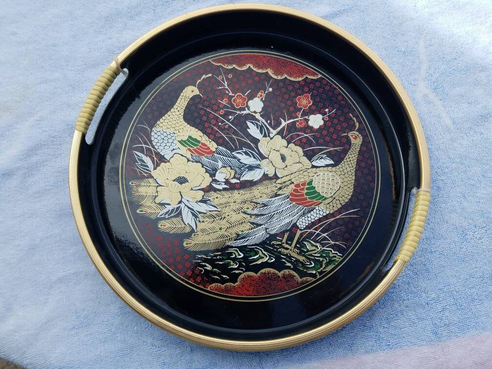 孔雀の皿 - Etsy 日本