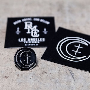 Black Moon Sigil Enamel Pin