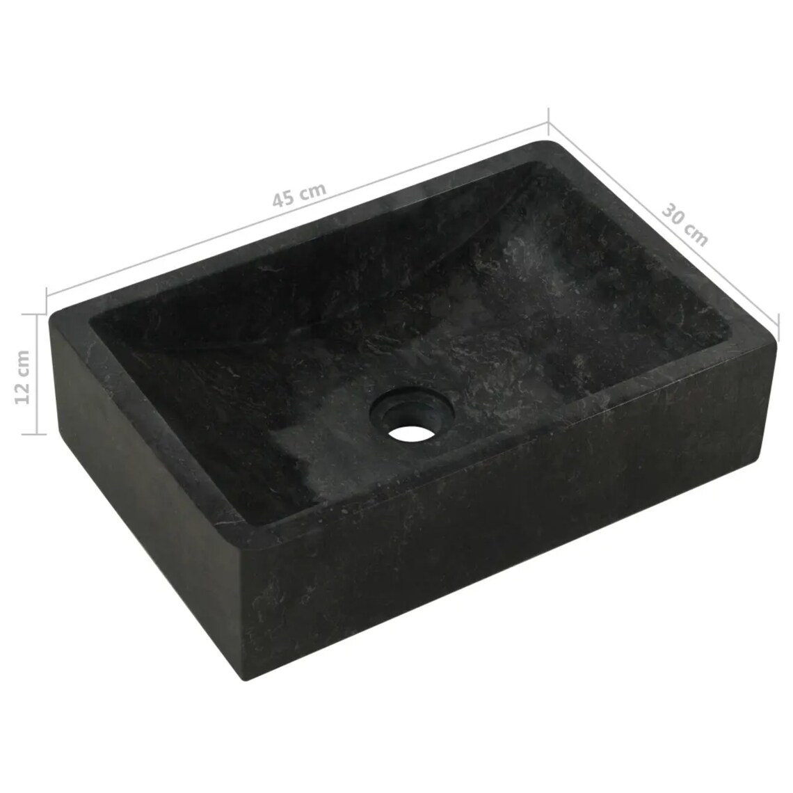 Black Marble Sink Bathroom Vanity Unit Handcrafted Washroom Etsy