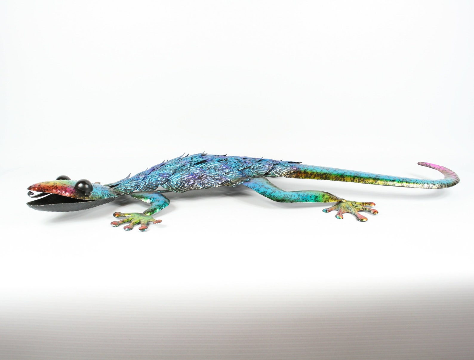 Lizard Wall Art Ornament Metal Garden Home Sculpture Etsy