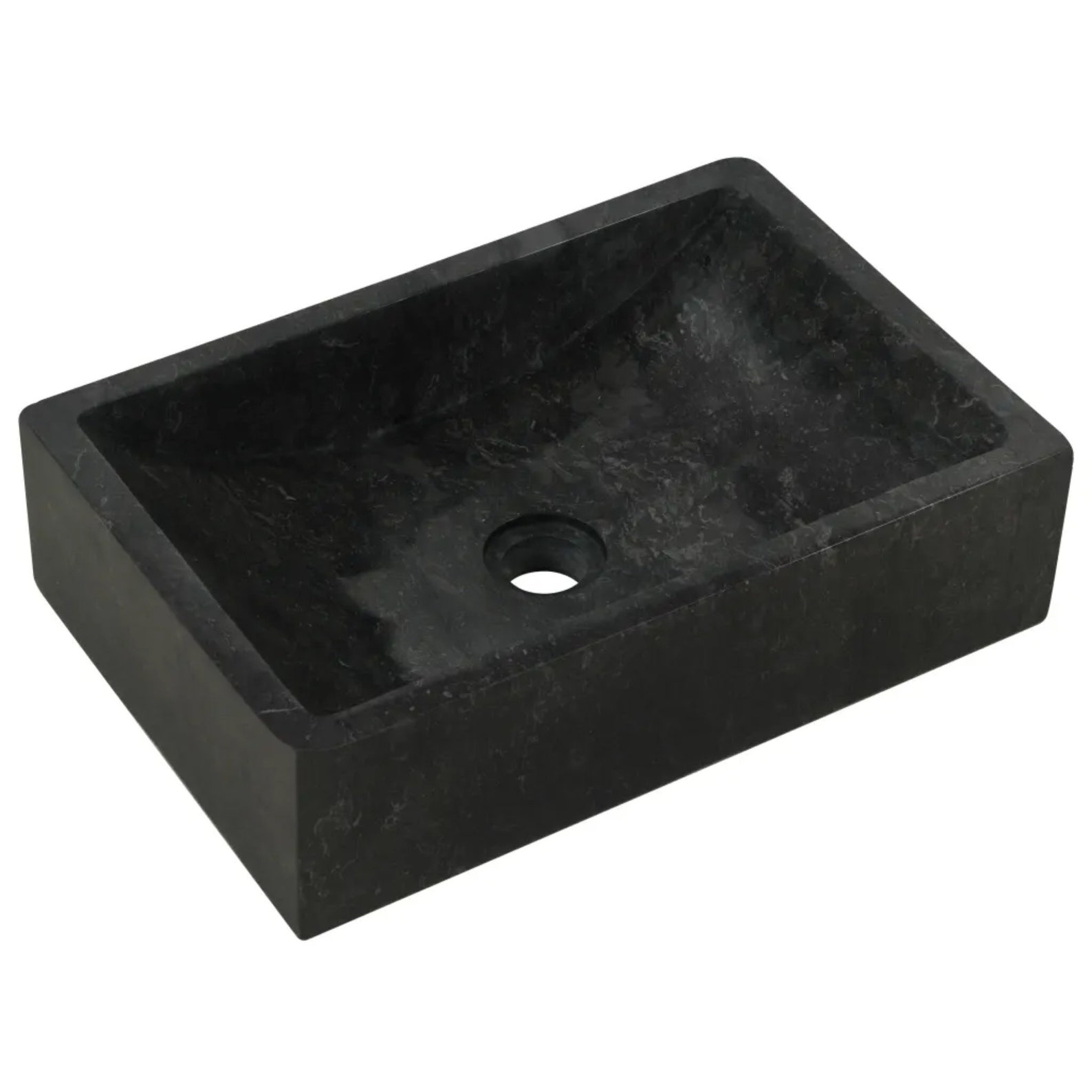 Black Marble Sink Bathroom Vanity Unit Handcrafted Washroom Etsy