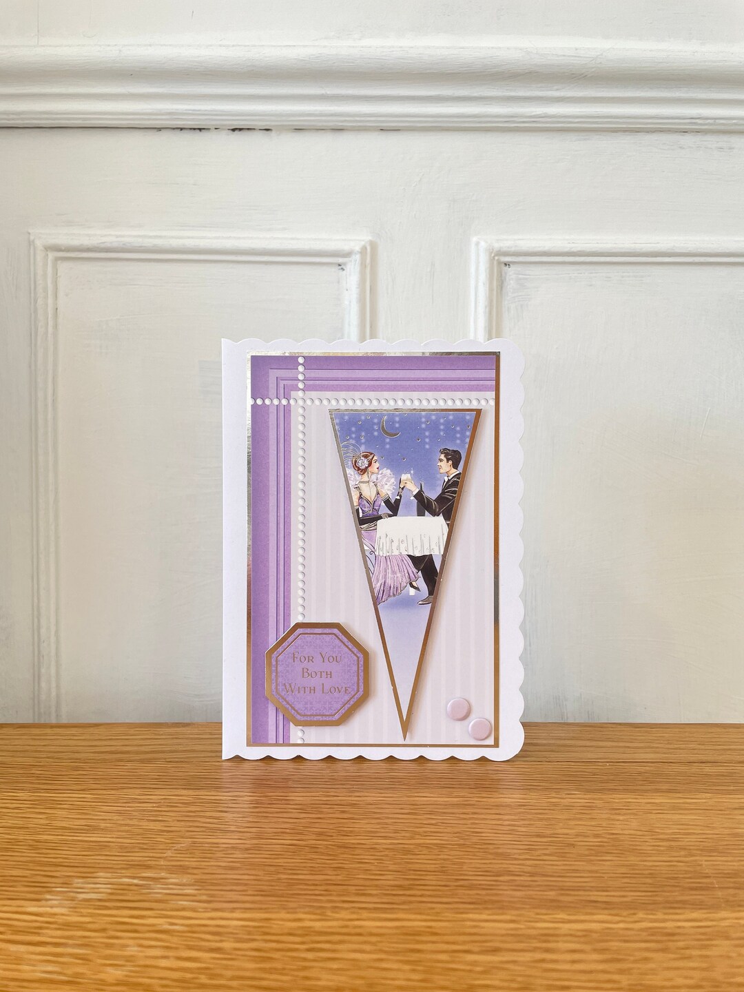Art Deco Card - for You Both - Wedding - Anniversary - Etsy UK
