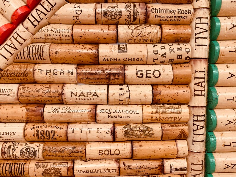 Recycled Wine Cork Dartboard Wall Protector Game Room Wine Etsy