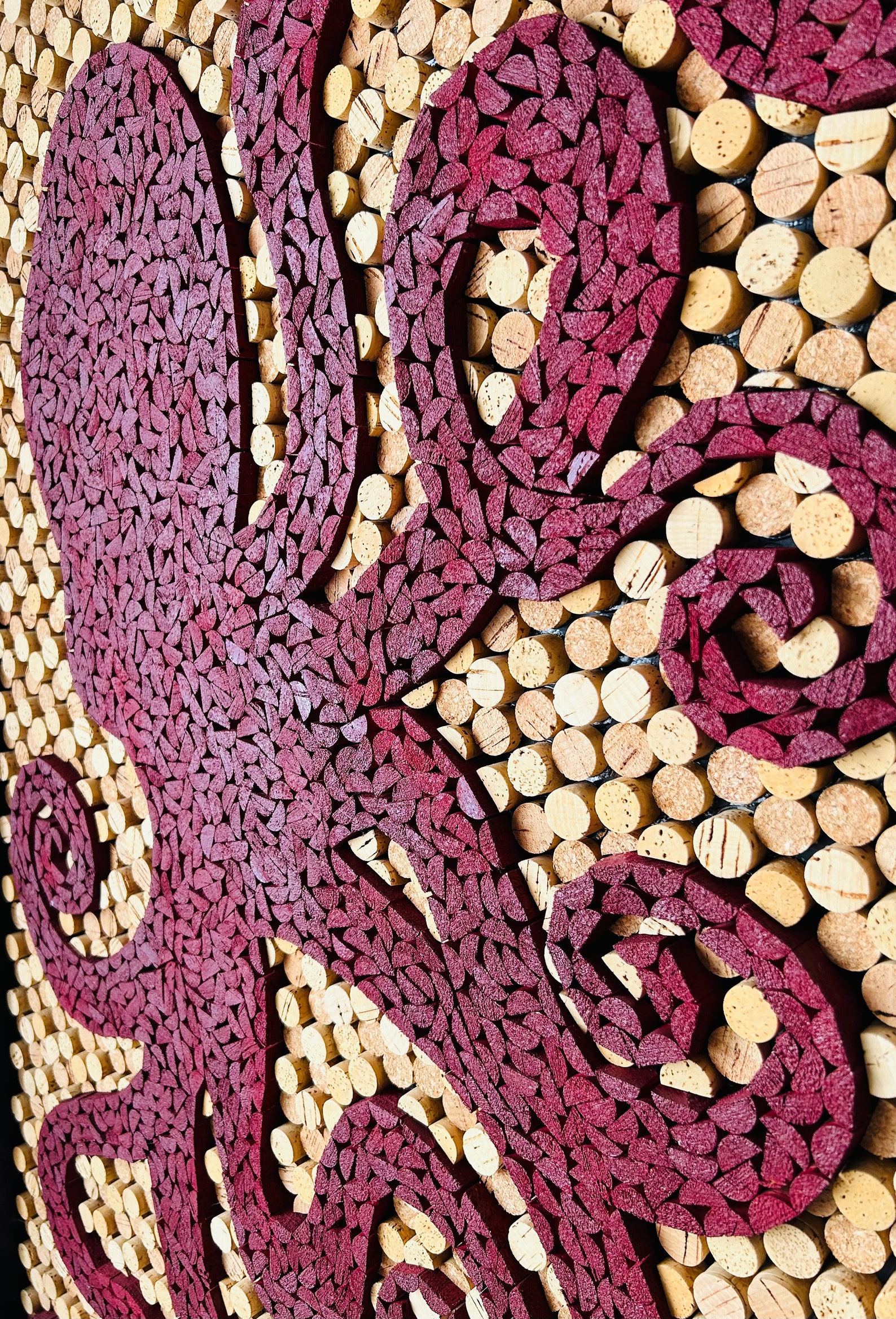 Wall Art Wine Cork Octopus Sculpture Wine Tasting Room Art Etsy