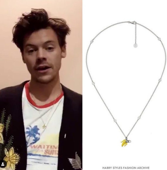 wallpapers Harry Styles Banana Necklace Grammys 2021 banana charm necklace harry styles