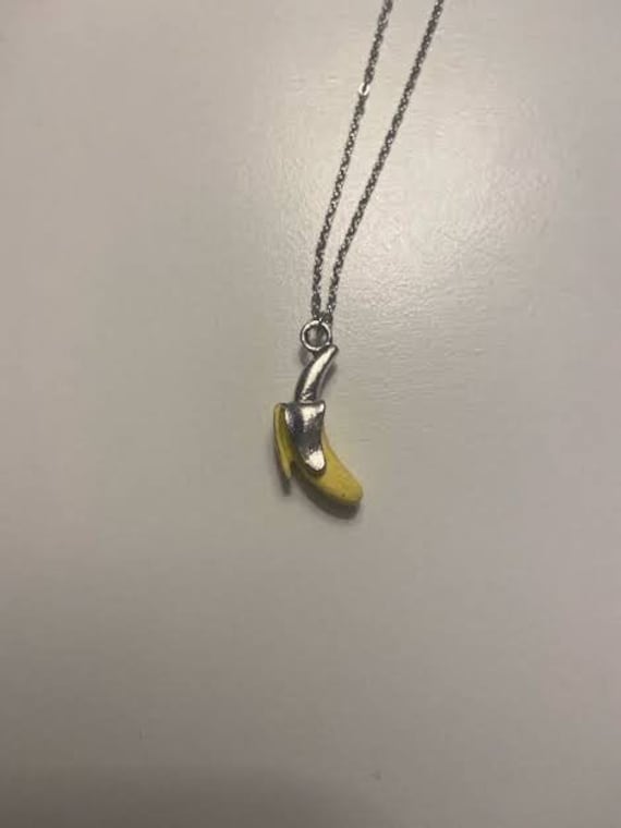 pics Harry Styles Banana Necklace Grammys 2021 banana charm necklace harry styles etsy