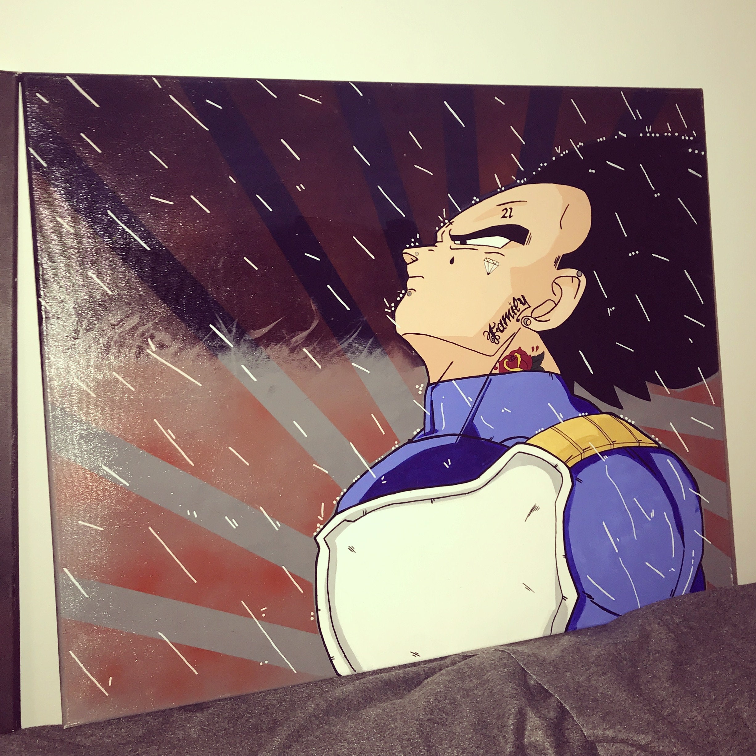 Negative tattoo  GOKU SS4 VS BABY VEGETA 超スーパーサイヤ人じん４ ベジータベビー 1  session Done with worldfamousink fkirons fkirons gohanss2 gohan  madrid madridtattoo songohan dbz dragonballz dragonballsuper  dragonballzfans anime ink 