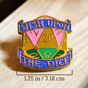 D&D and Tabletop Gaming Collection (Glitter Enamel Pin, Stickers)