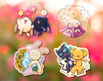 CLAMP Stickers - Weatherproof Vinyl - (3 in / 7.6 cm) - Chobits, Cardcaptor Sakura, Magic Knight Rayearth, Tsubasa Chronicles, Wish