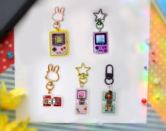 Gaming Device Charms (Game Boy, Nintendo DS, Pokédex, Professor Layton, Kirby, Zelda)