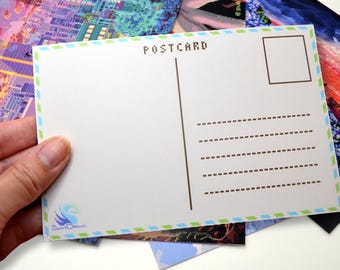 Postcards with Landscape Art, Includes Stamps! (4 x 6 in / 10.2 x 15.2 cm)