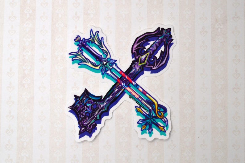 Kingdom Hearts Collection (Keychains, Key Covers, and more!) Keyblade Sticker