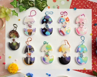 Hatchable Egg Charms (Azurill, Cleffa, Hamtaro, Pichu, Riolu, Togepi, and more!)
